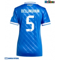 Camisa de Futebol Real Madrid Jude Bellingham #5 Equipamento Alternativo Mulheres 2025-26 Manga Curta